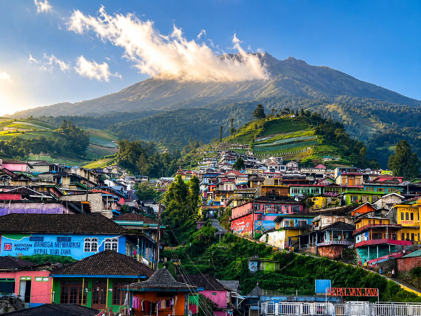 Pemandangan Dusun Butuh dari atas